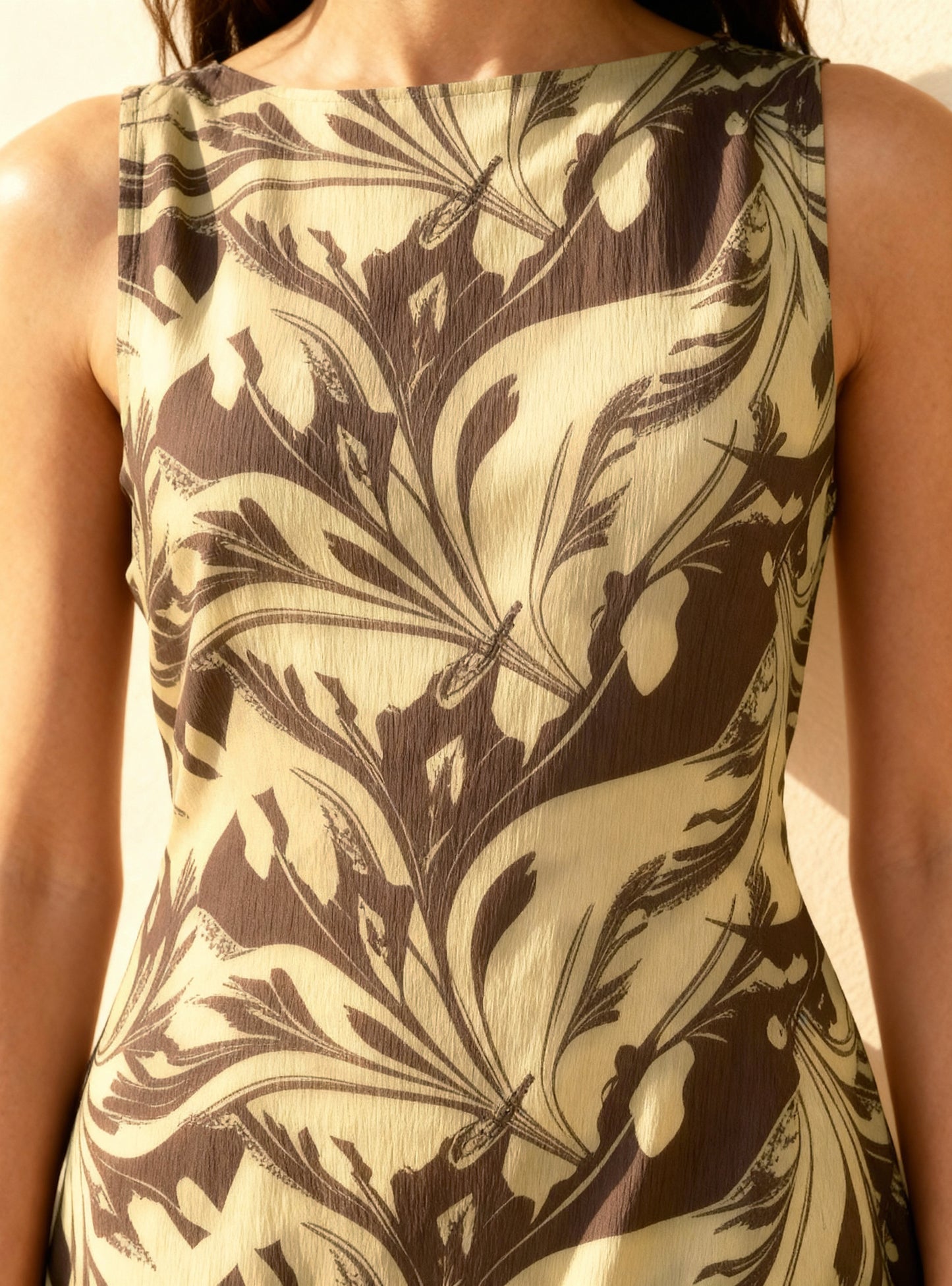 Vestido Suku Color Café